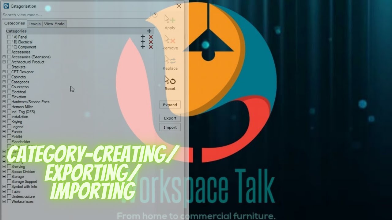 CET Designer - Episode #2 - Categories - Creating/Exporting/Importing for CET Designer