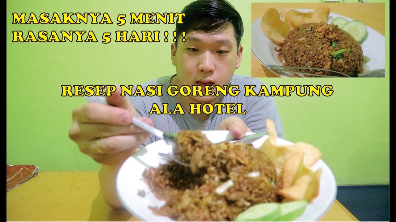 RESEP RAHASIA NASI GORENG KAMPUNG ALA HOTEL || 5 MENIT JADI