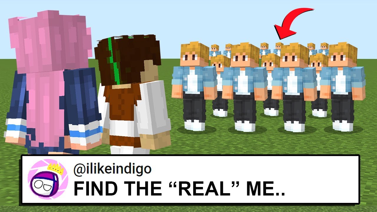 I FORCED My FRIENDS To Try FIND The REAL ME In Minecraft!