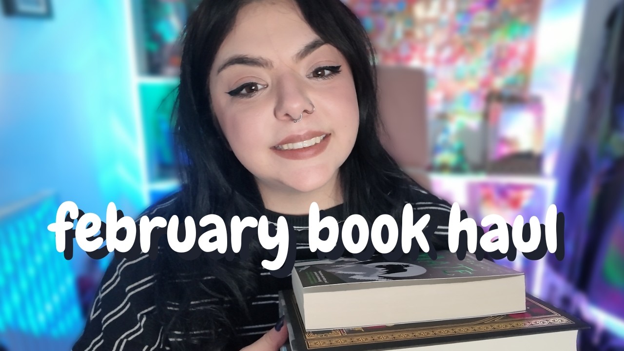 asmr | february book haul and a day in the life vlog | book tapping, whisper rambles ✨