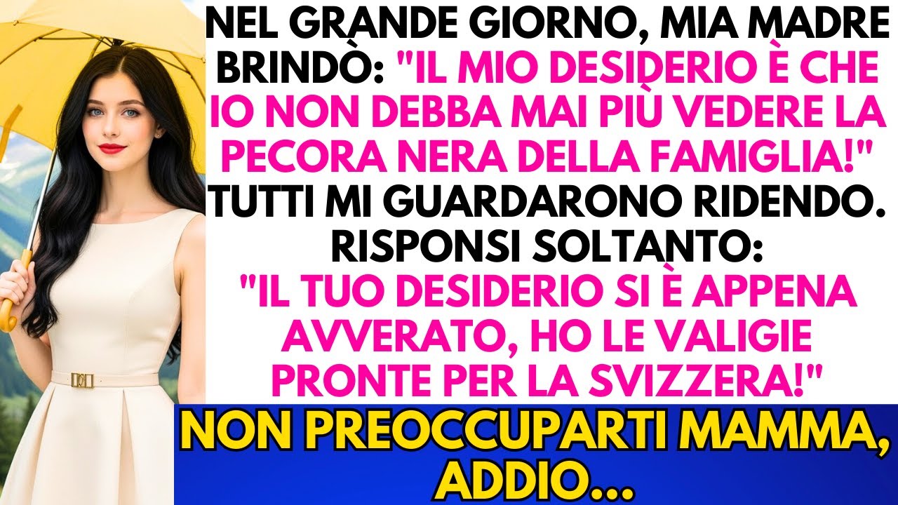 «Il mio desiderio è di non vedere mai più la pecora nera!» risposi: «Desiderio esaudito, mamma!»