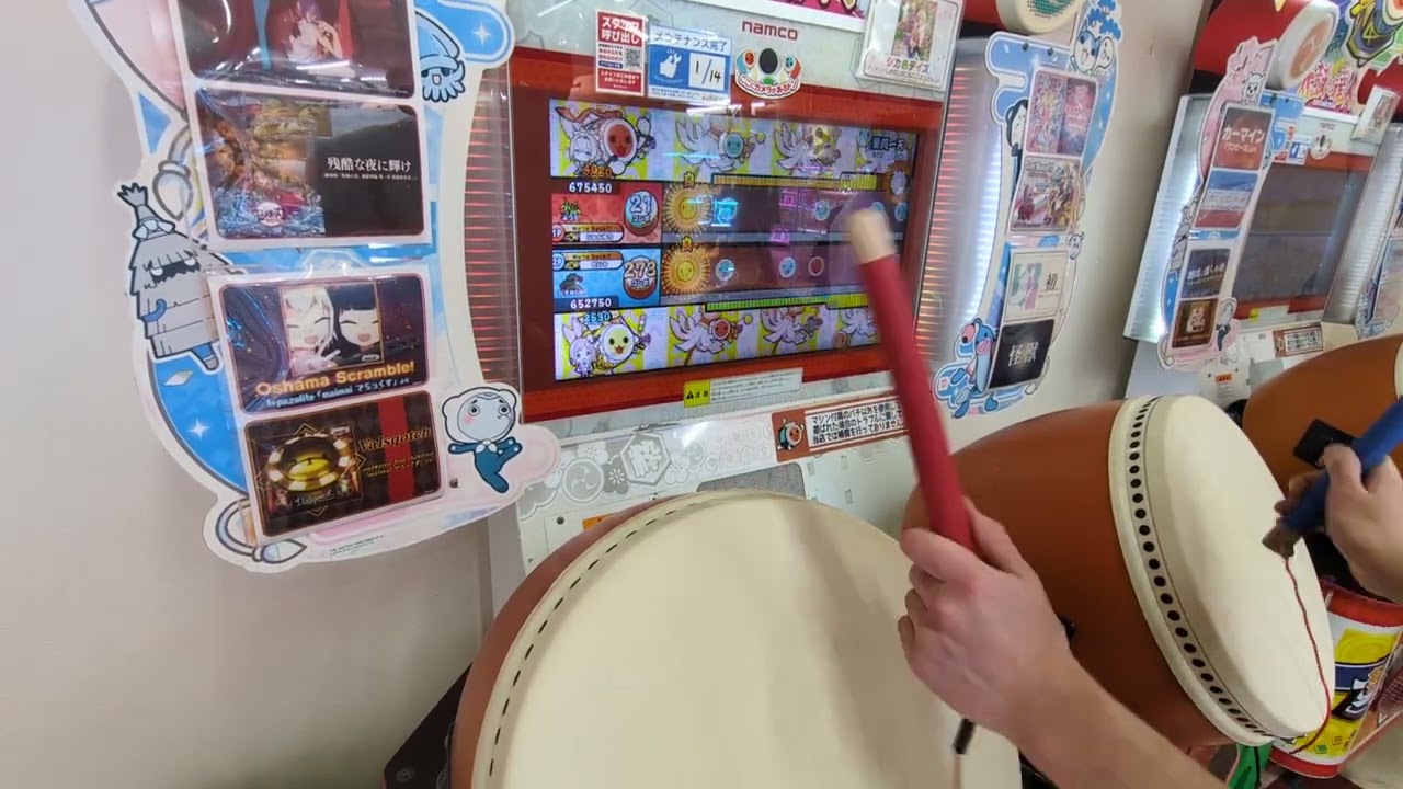 【太鼓の達人ニジイロver.】普段のプレイを撮ってみた(双打)