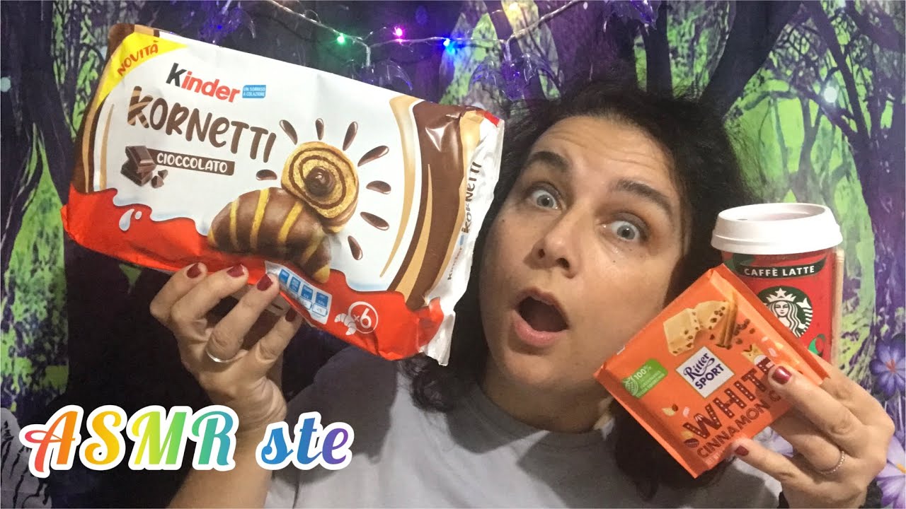 mukbang novità dolci e starbucks ASMR ITA 먹방 eating sounds mouth sounds