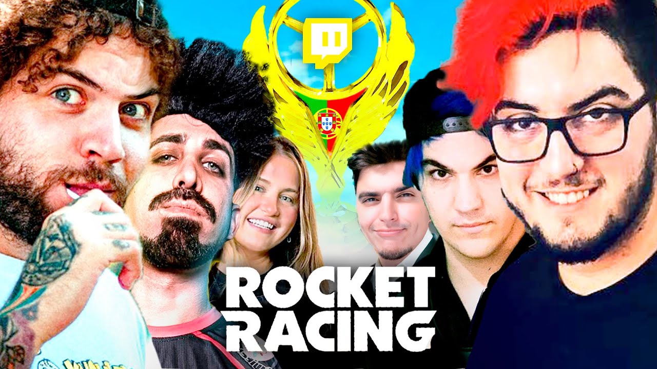 QUAL O MELHOR EM CORRIDAS? - COMPETIÇÃO DE STREAMERS ROCKET RACING 🇵🇹