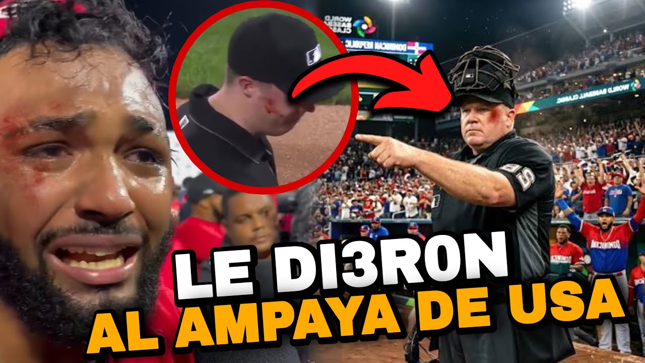 AHORA SI DOMINICANOS LE DAN SU BOLAZO AL ÁRBITRO DESCUBREN QUE USA HIZO TRAMPA 
