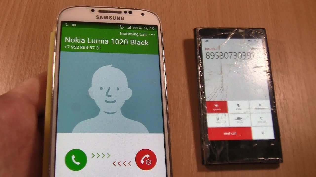 Over the Horizon Incoming + Outgoing call at the Same Time  Samsung Galaxy S4 + black Nokia lumia
