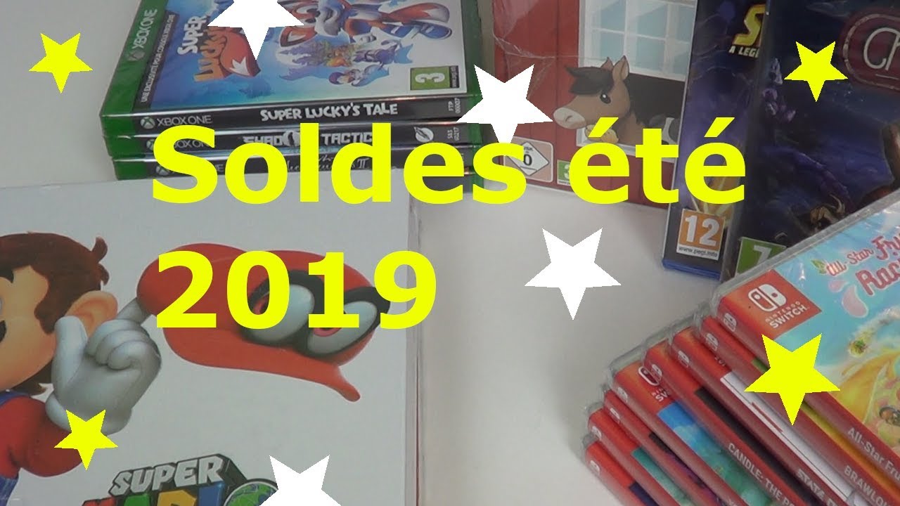 Soldes jeux vidéo été 2019 énormes trouvaillles switch 😎