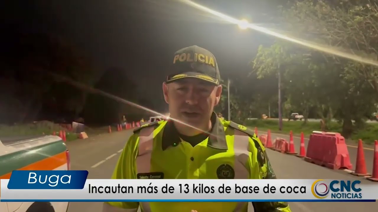 Incautan más de 13 kilos de base de coca en operativo vial en el Valle