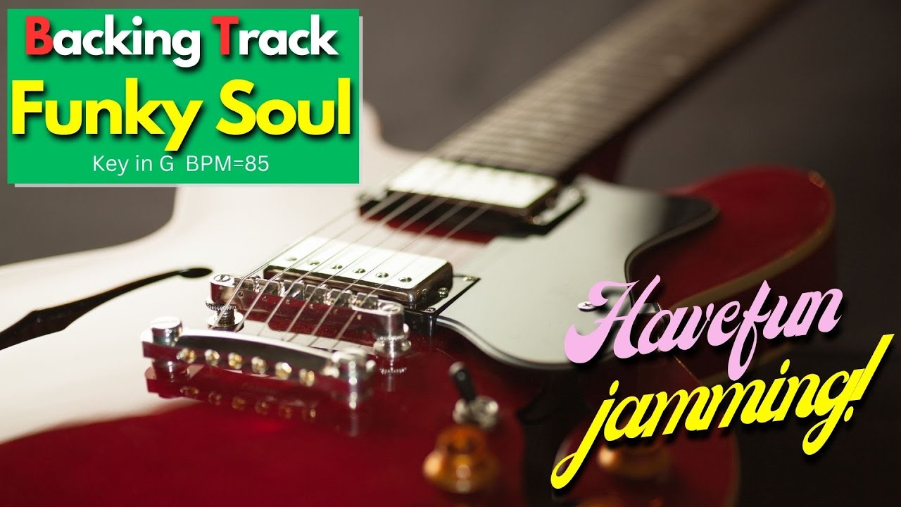 【Backing tracks for practicing improvised solos】Funky Soul Guitar Backing Track (Key=Em) アドリブ練習用カラオケ