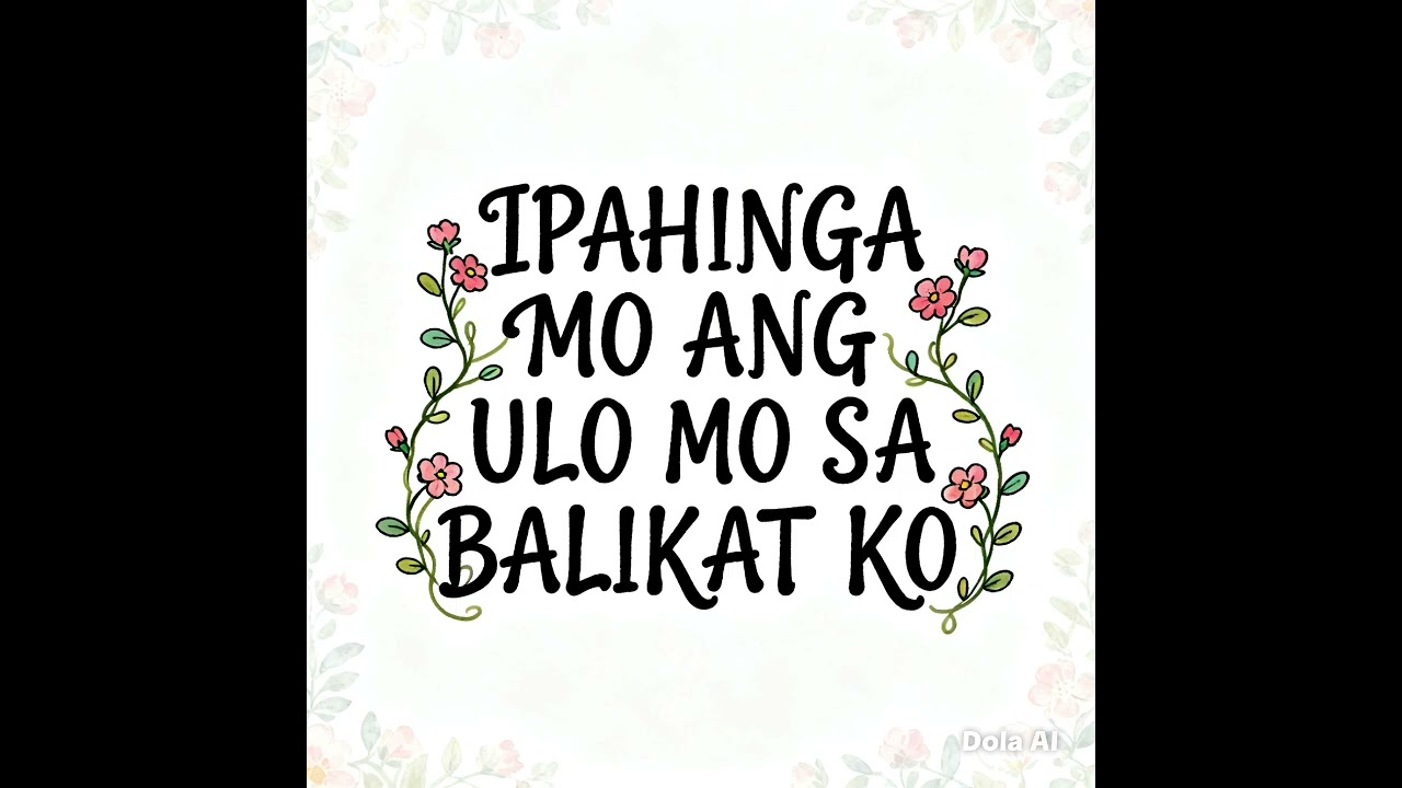Ipahinga mo ang ulo mo sa balikat ko 