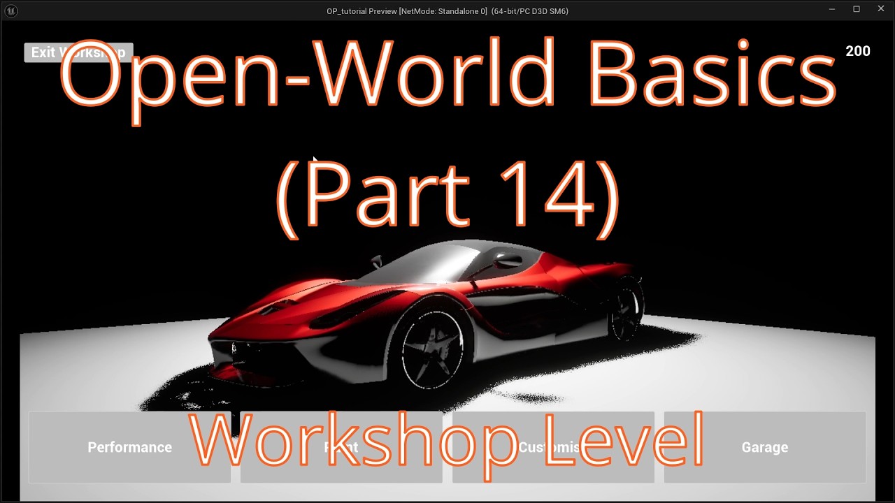 Workshop Level: Widgets, Game Mode and Player Controller