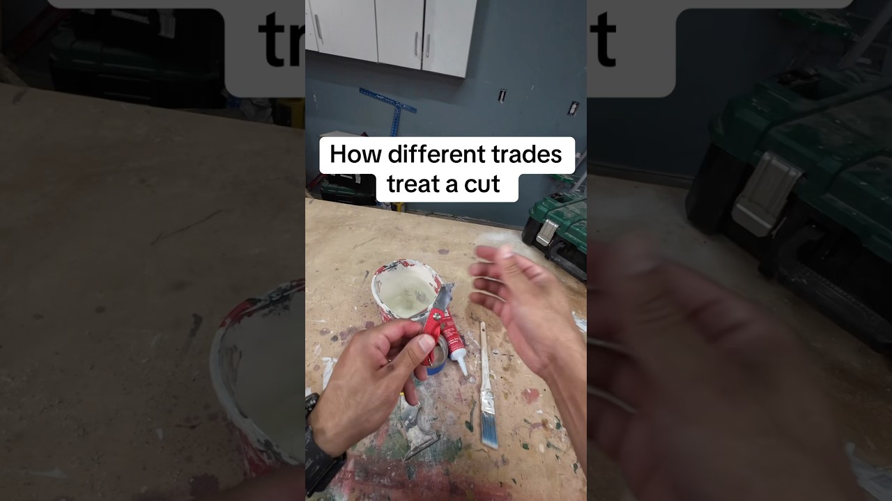 Every trade&rsquo;s first aid kit #constructionfails #contractors #carpenters #sparky #tooltips