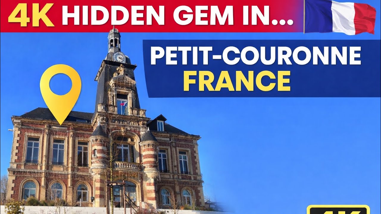 4K Hidden Gem Walk in France 🇫🇷 | Petit-Couronne Village Walking Tour