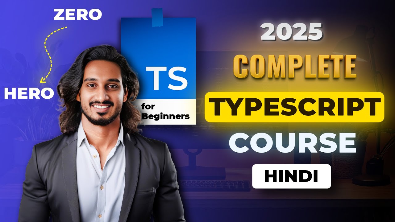 TypeScript Full Course in Hindi | ZERO to HERO | Beginner To Advanced (8 Hours)