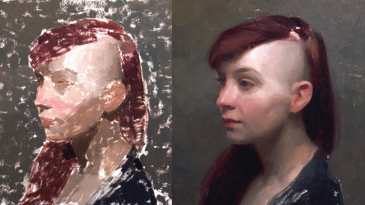 Рисуйте портреты БЫСТРЕЕ, используя метод Алла Прима