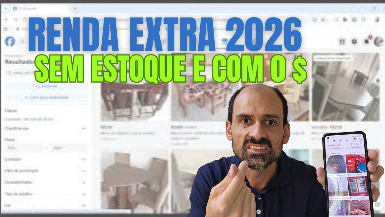 RENDA EXTRA em CASA 2026: SEM investir em ESTOQUE e anunciando de graça no Facebook!