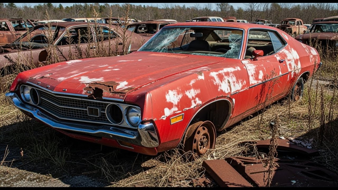 ASMR Car Restoration | Full Rebuild of Ford Torino 1972 from Abandoned to Looking New