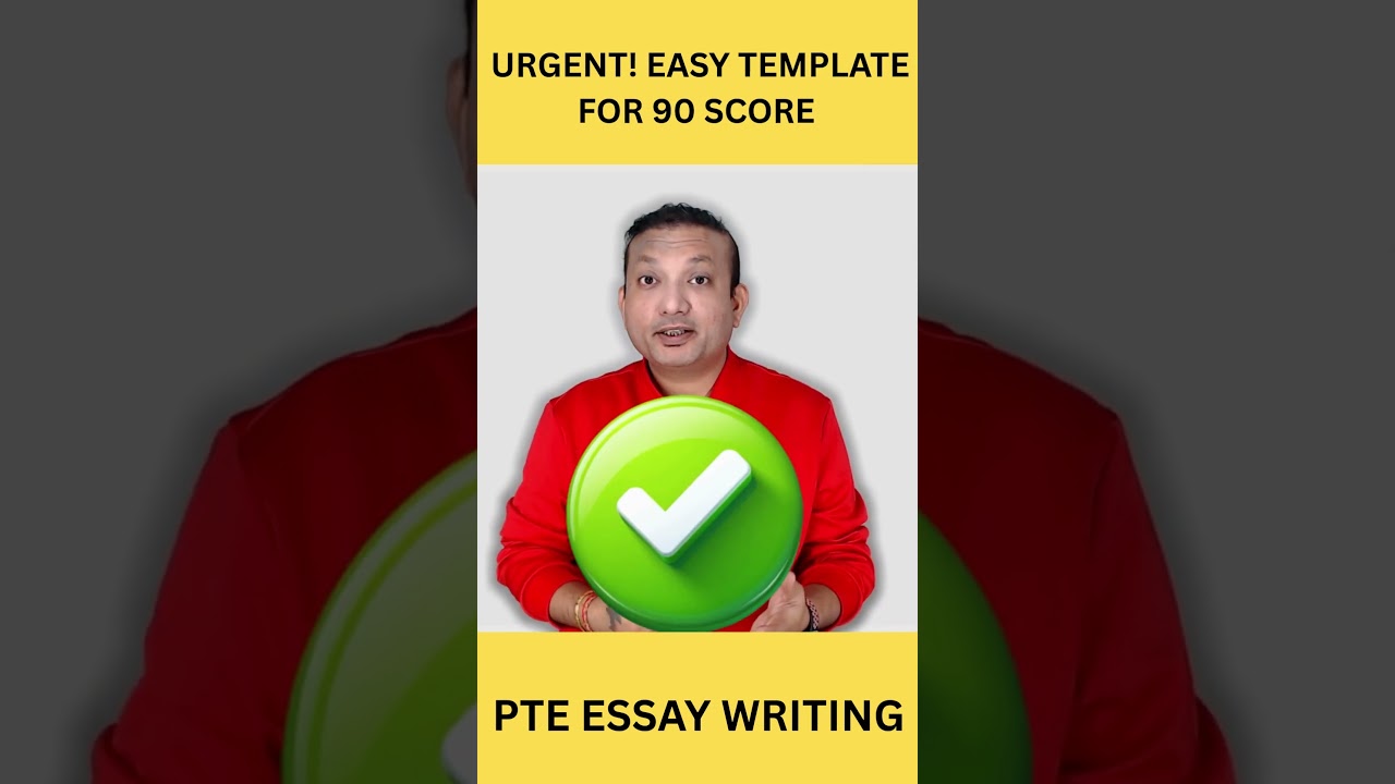 Urgent! Easy Template for 90 Score in PTE Essay Writing| Edutrainex PTE