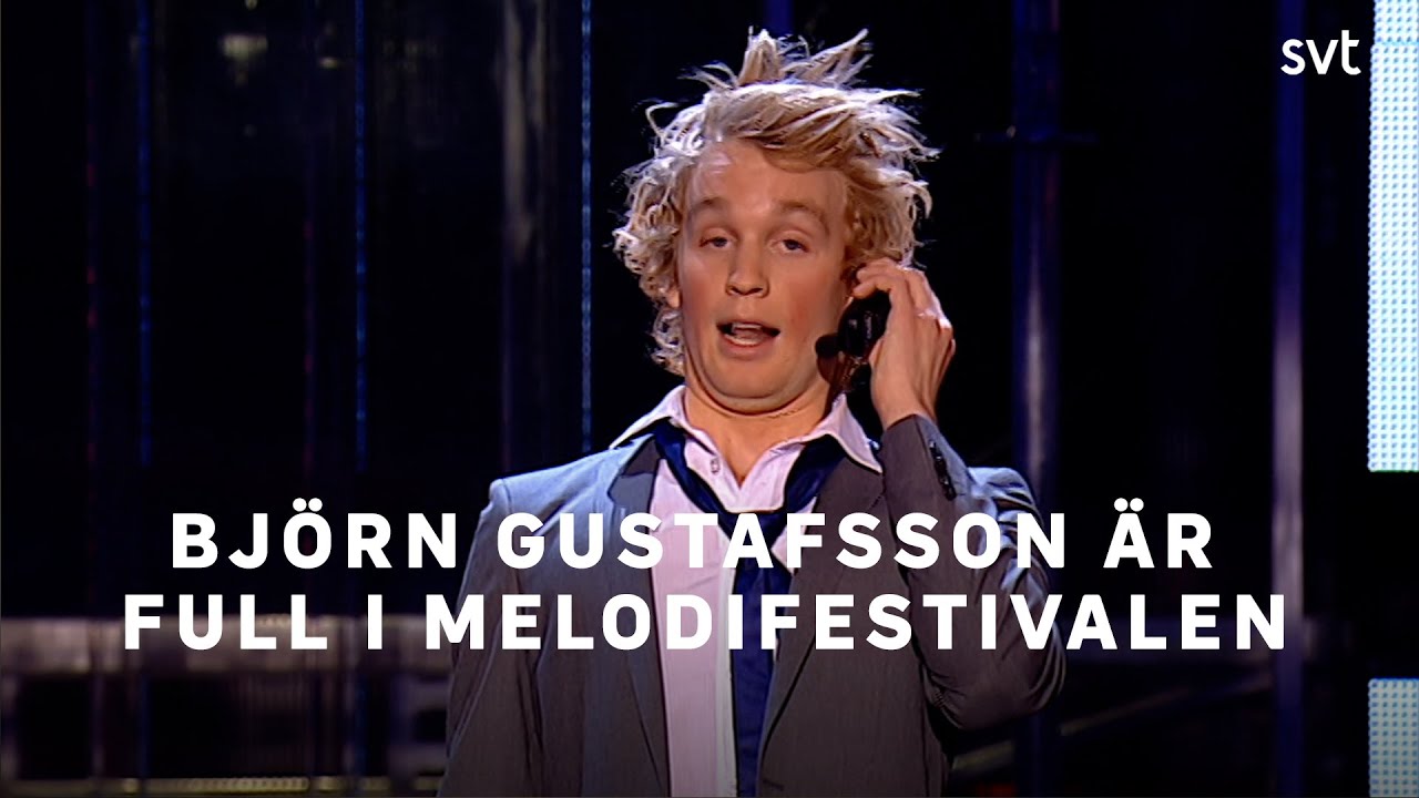 Bj&ouml;rn Gustafsson &auml;r full i Melodifestivalen 2008 | SVT