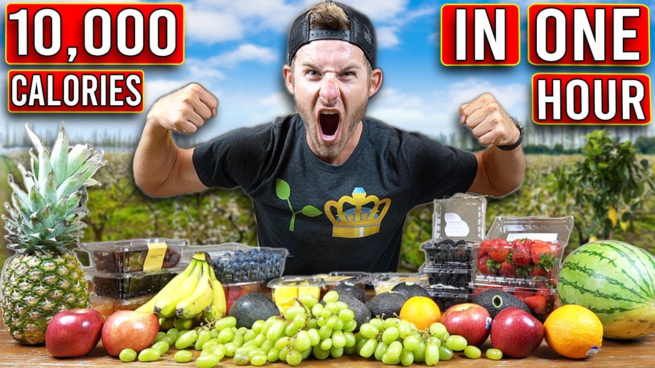 I Tried To Eat 10,000 Calories of Fruit in ONE HOUR!
