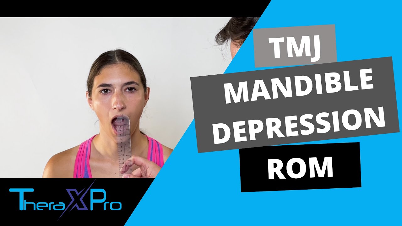 Goniometry | Depression of the Mandible (TMJ Joint Opening) Range of Motion