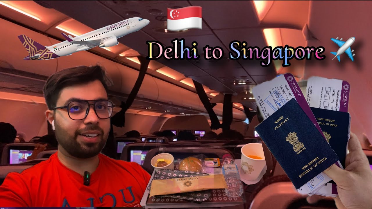 Delhi to Singapore - Vistara Flight - Complete immigration process, Visa, Metro, SIM & More