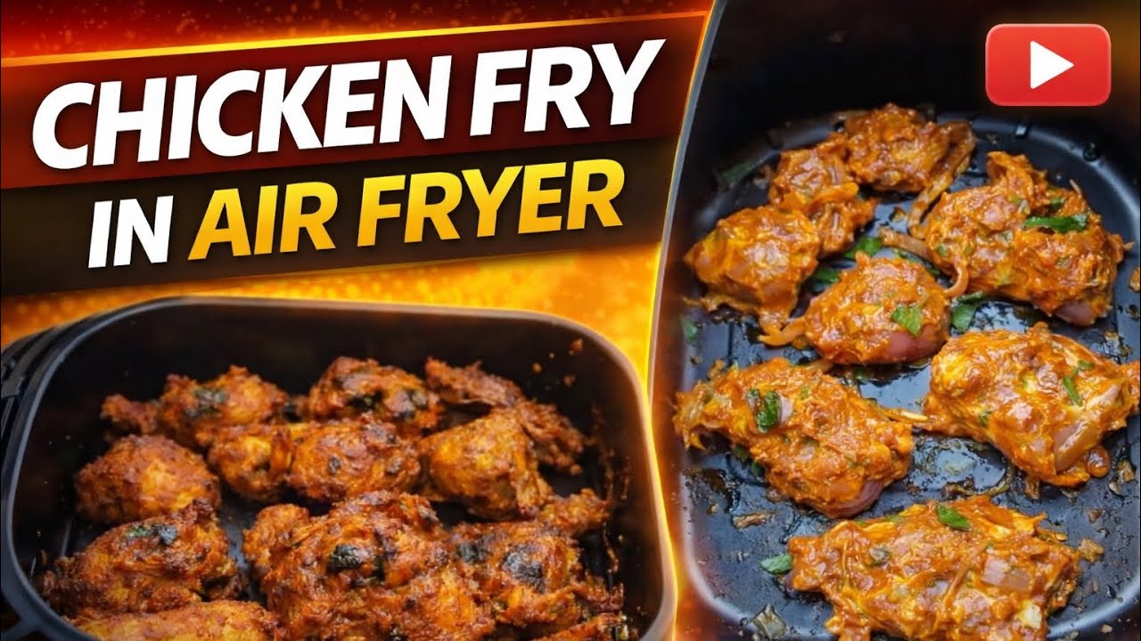 🔥 Crispy & Juicy Air Fryer Chicken Fry in Minutes! No deep frying, less oil, same amazing taste! 🍗✨