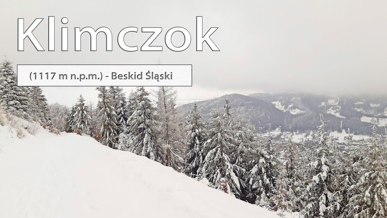 Klimczok - Beskid Śląski, zima na szlaku turystycznym