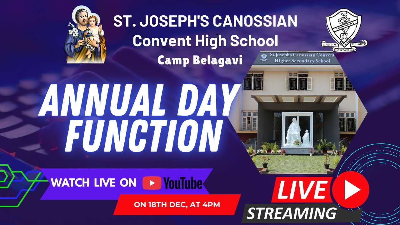 St. Joseph&rsquo;s Convent High School proudly presents the  Annual Day Function.