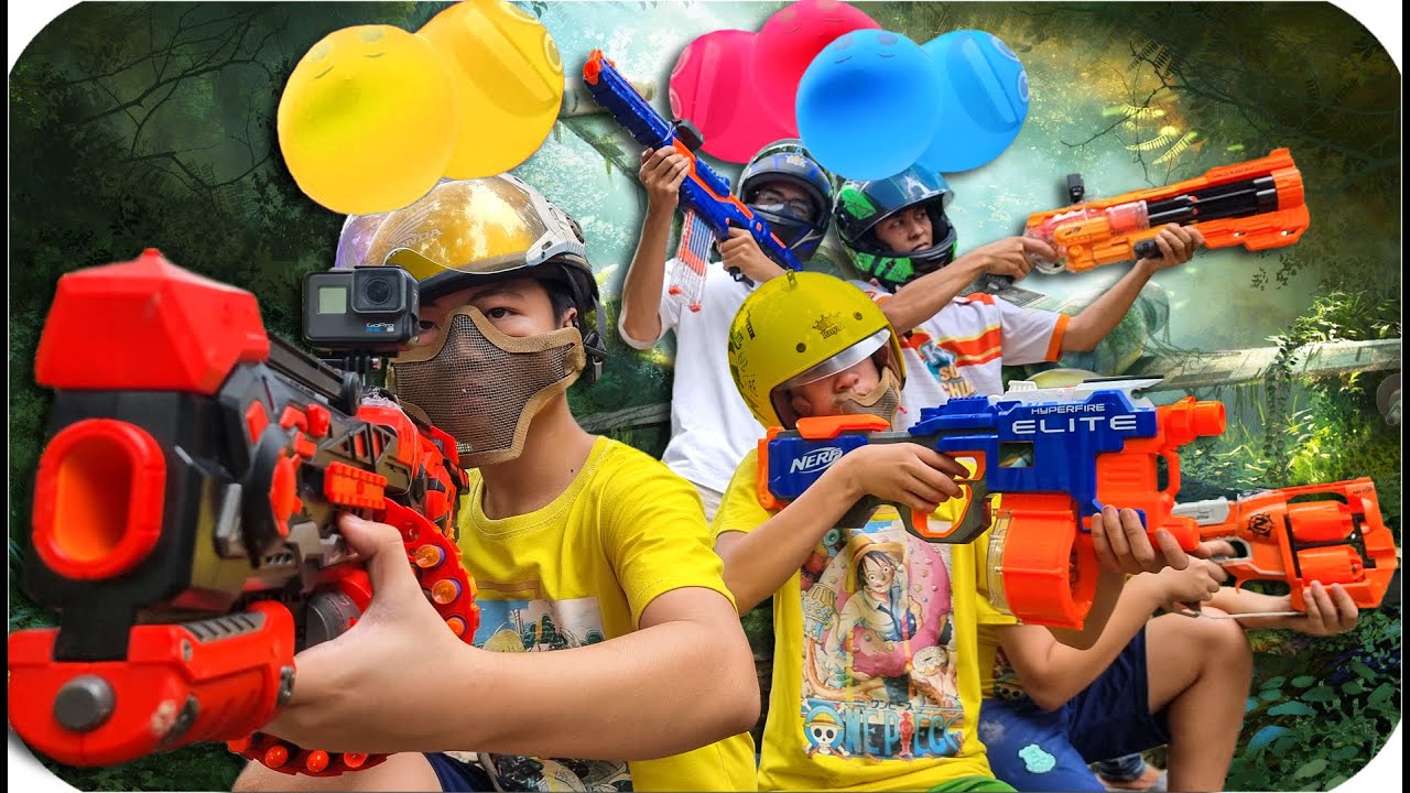 Tony | 1 Ngày 𝐁ắ𝐧 𝐒ú𝐧𝐠 Trong Rừng 🔫 Nerf Gun Battle