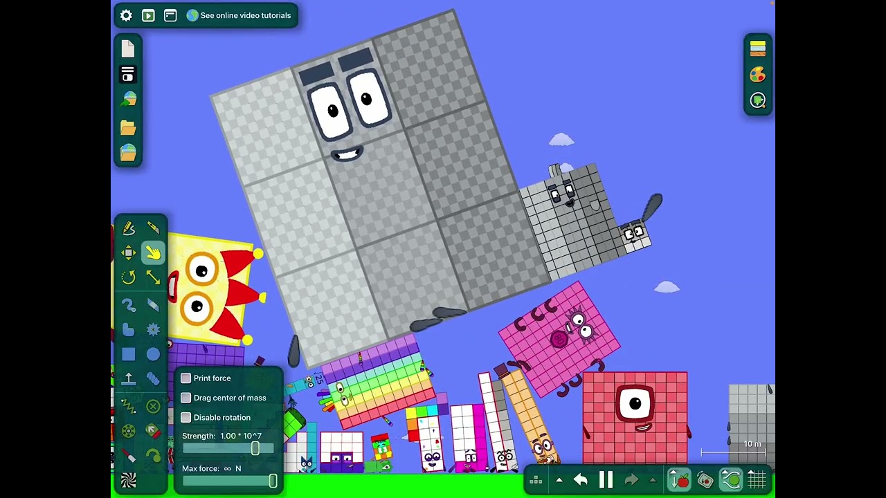 Numberblocks the Parkour floor is lava p1