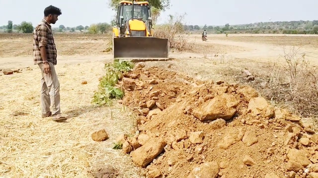 JCB 3dx Road Mudd Finishing Working Video || JCB Road Mudd Leveling Working Video ||JCB Loader Work 