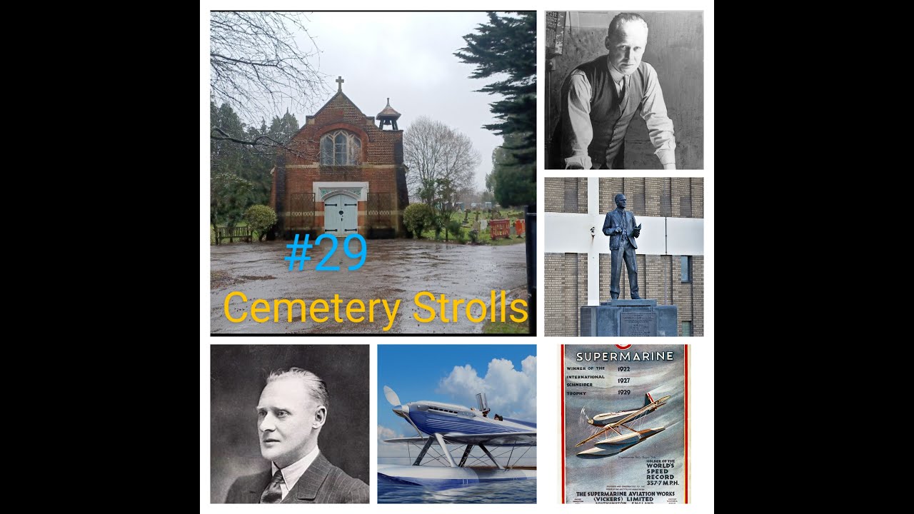 Cemetery Strolls #29 R J Mitchell. From winning Races. To helping Aces. #history #fyp #english #rip