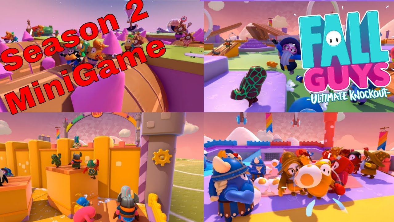Fall Guys Ultimate Knockout Season 2 All 4 New Mini Games!