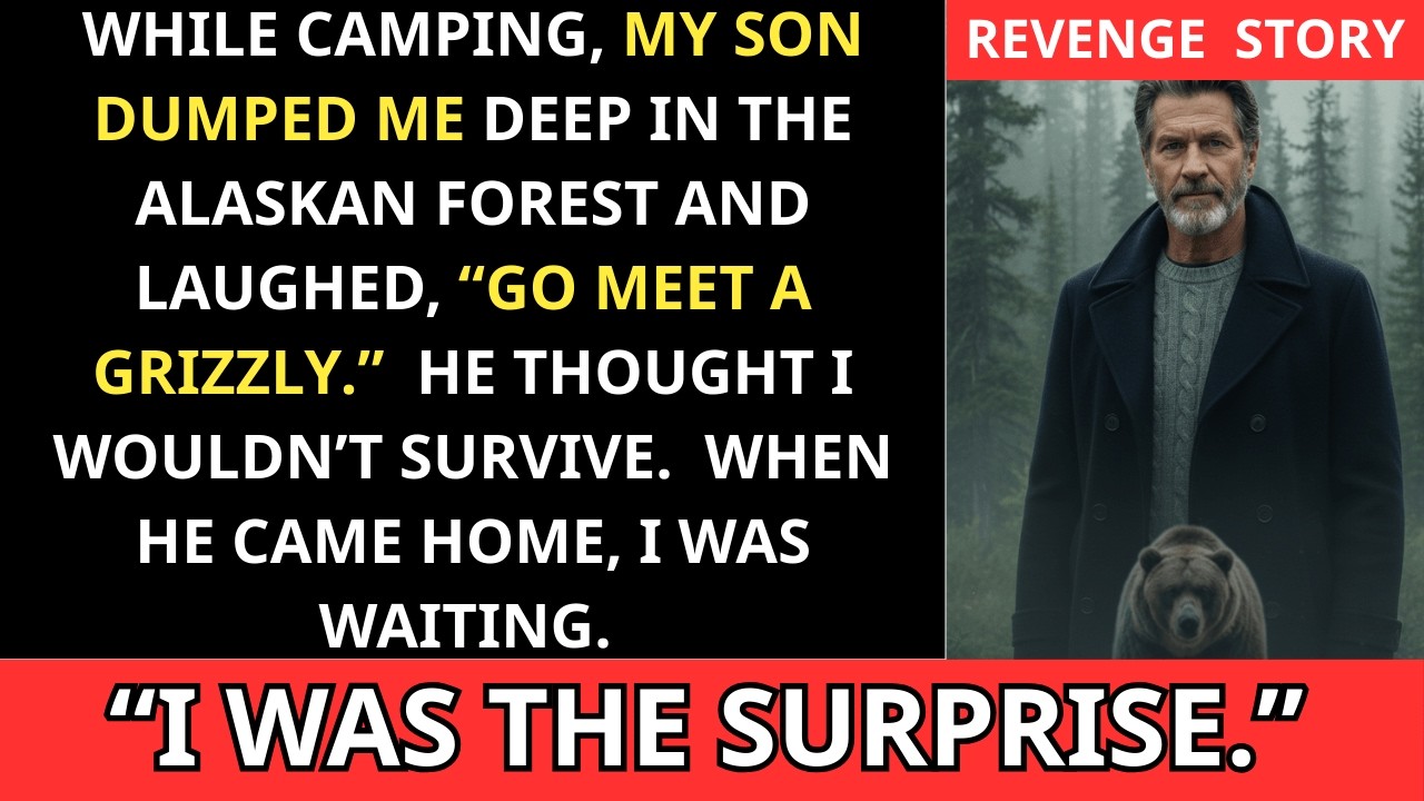 My Son Abandoned Me in the Forest and Said “Go Meet a Grizzly Bear” — Too Late (REVENGE STORY)