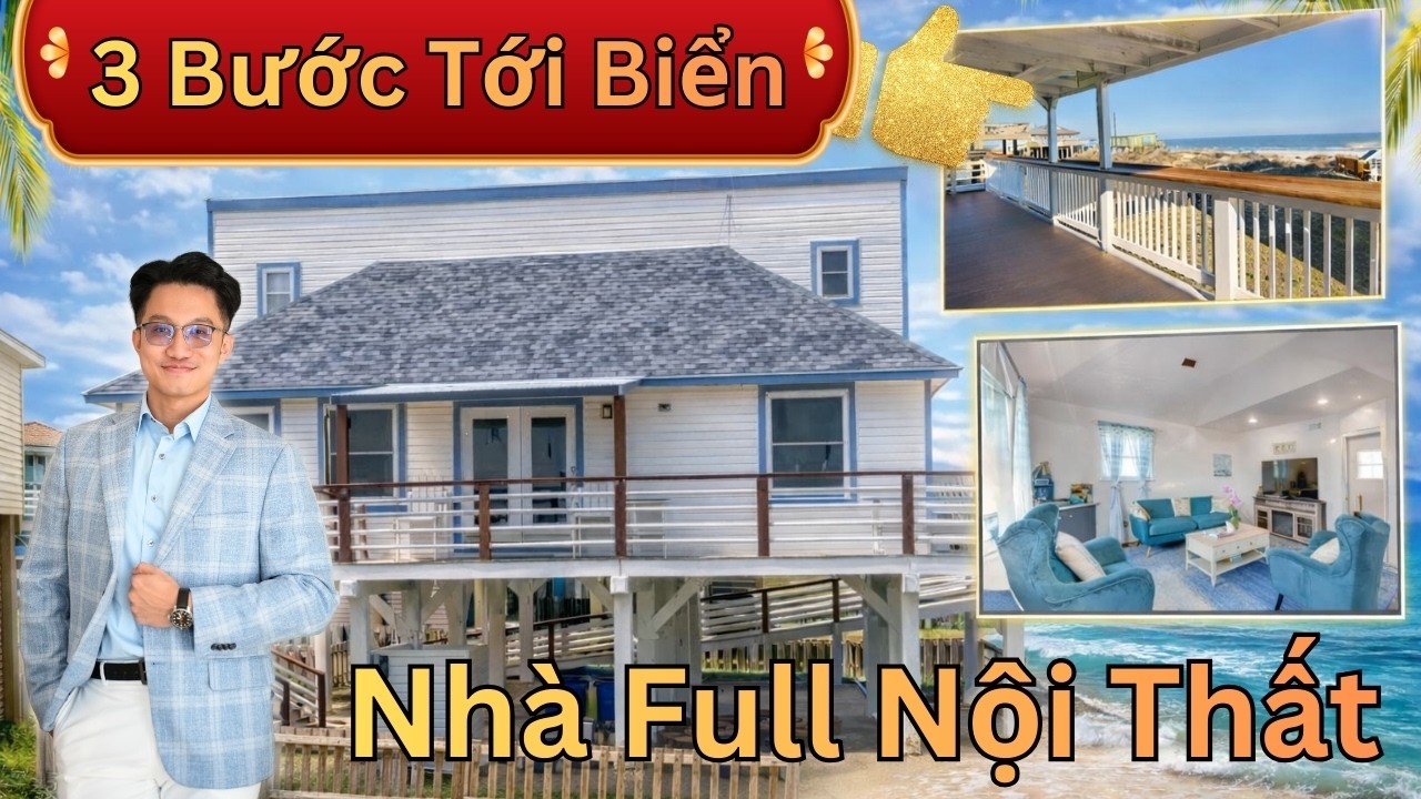 #8 Nhà Bán Kèm Nội Thất - 3 Bước Tới Biển Texas - Cơ Hội Đầu Tư Airbnb - Vacation Home In Texas.