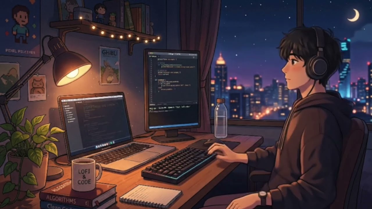Late Night Coding Session 💻 Lofi Beats for Deep Focus & Programming