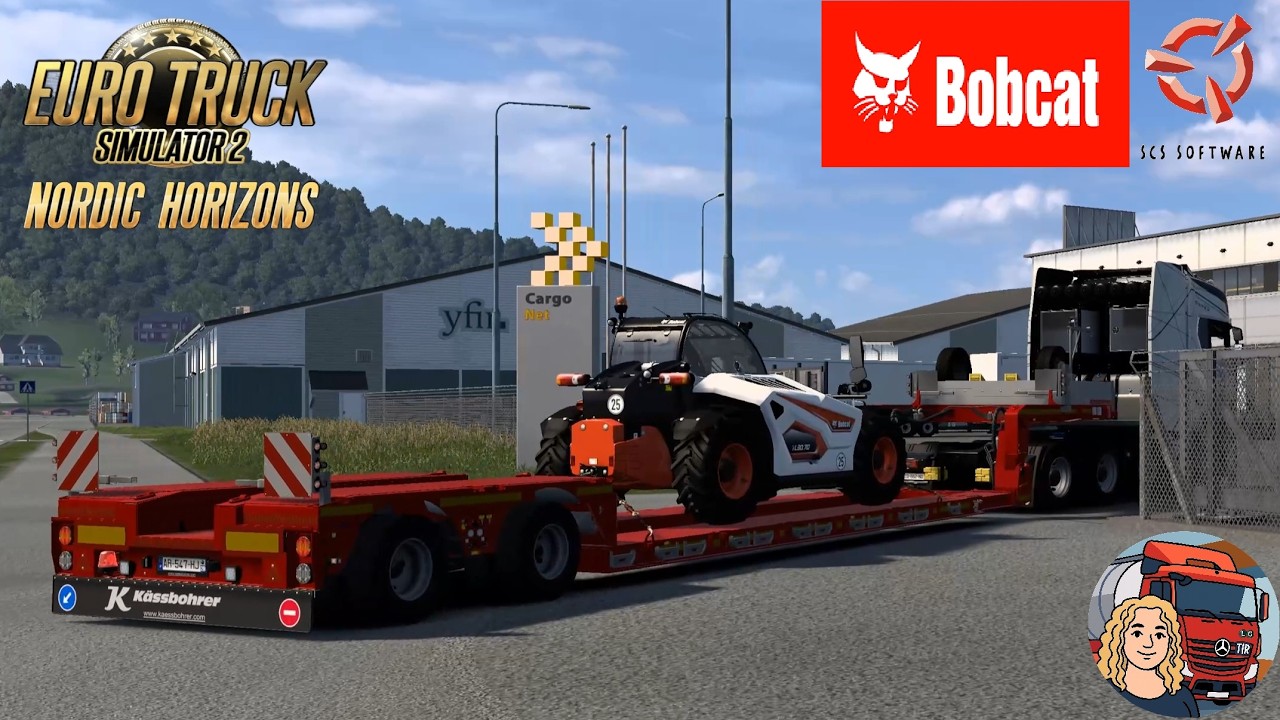 Euro Truck Simulator 2 (1.58) Bobcat Cargo Pack DLC my First Delivery to Norway + DLC's & Mods