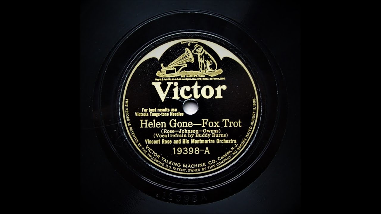 Helen Gone - Vincent Rose and His Montmartre Orchestra (1924)