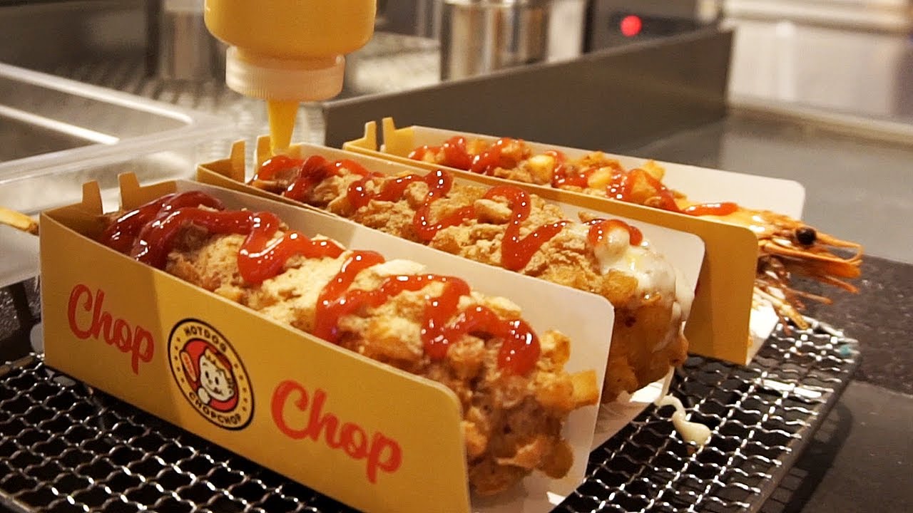 홍자매 핫도그 | 킹타이거 핫도그 | キングタイガーハットグ | Korean Hotdog - 핫도그찹찹 | Seoul, Korean street food