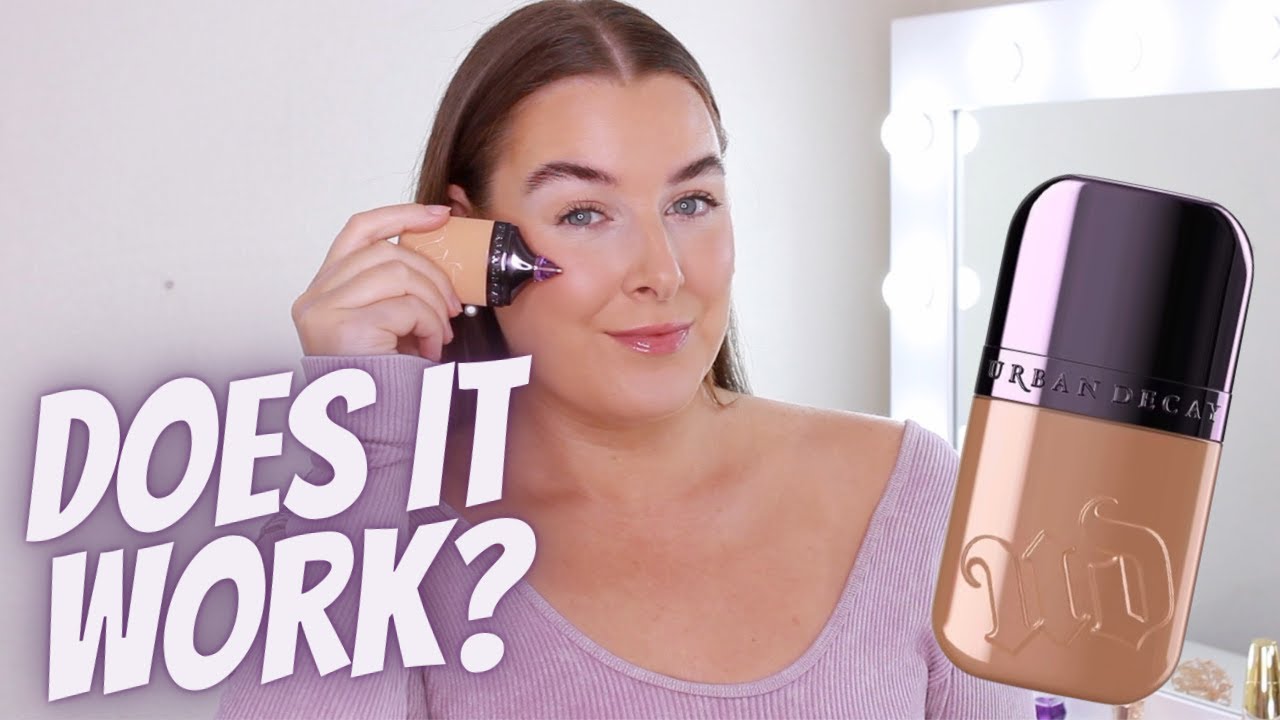 Urban Decay Face Bond Foundation Review And Wear Test on Dry Skin