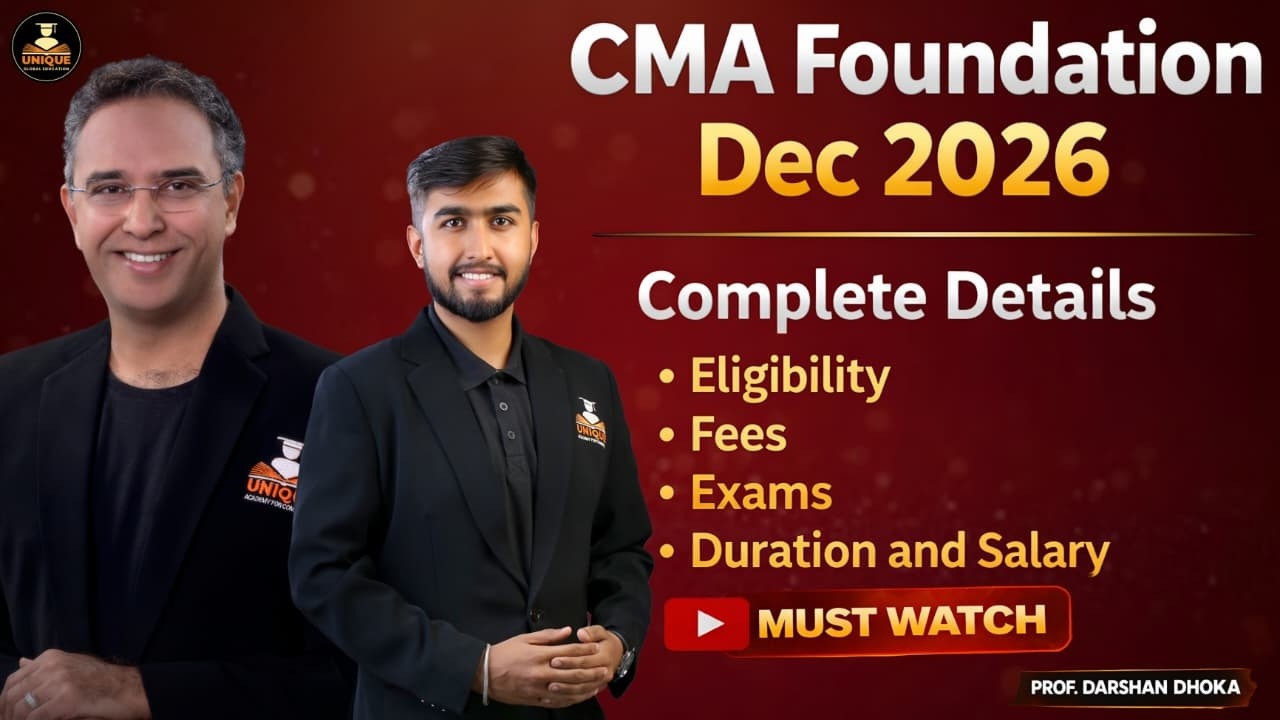 CMA Foundation Dec 2026 Complete Details | CMA Course Eligibility, Fees, Exams, Duration and Salary