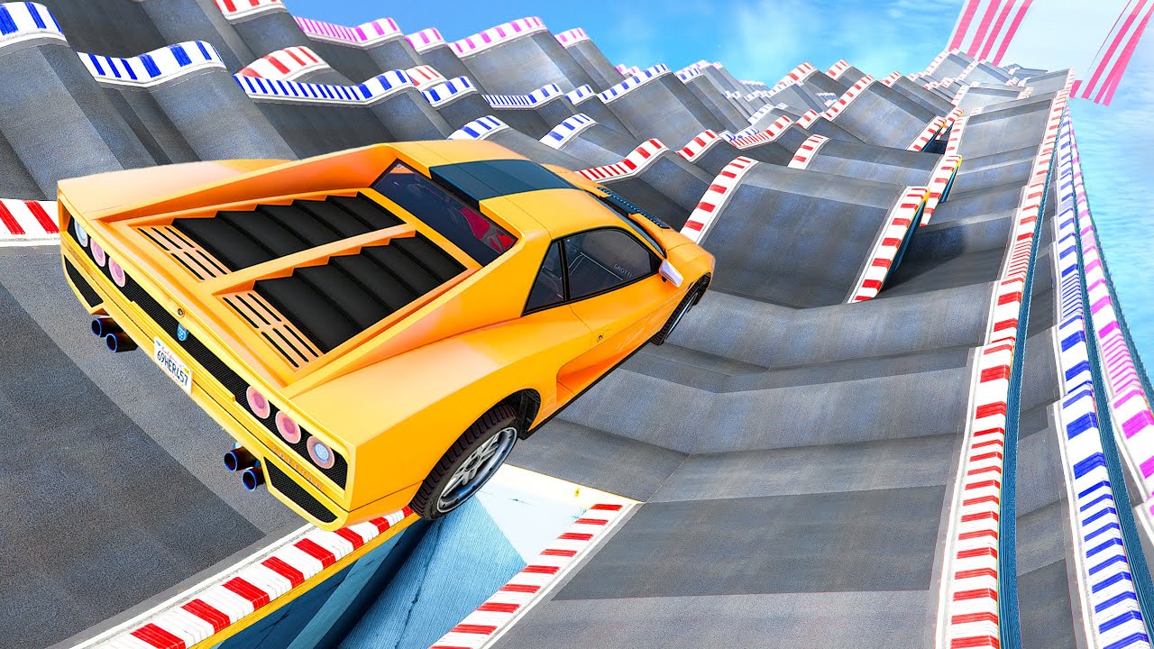 37 Minutes CRAZY GTA 5 MEGA RAMP GAMEPLAY | No Copyright Gameplay | Free To Use Gameplay