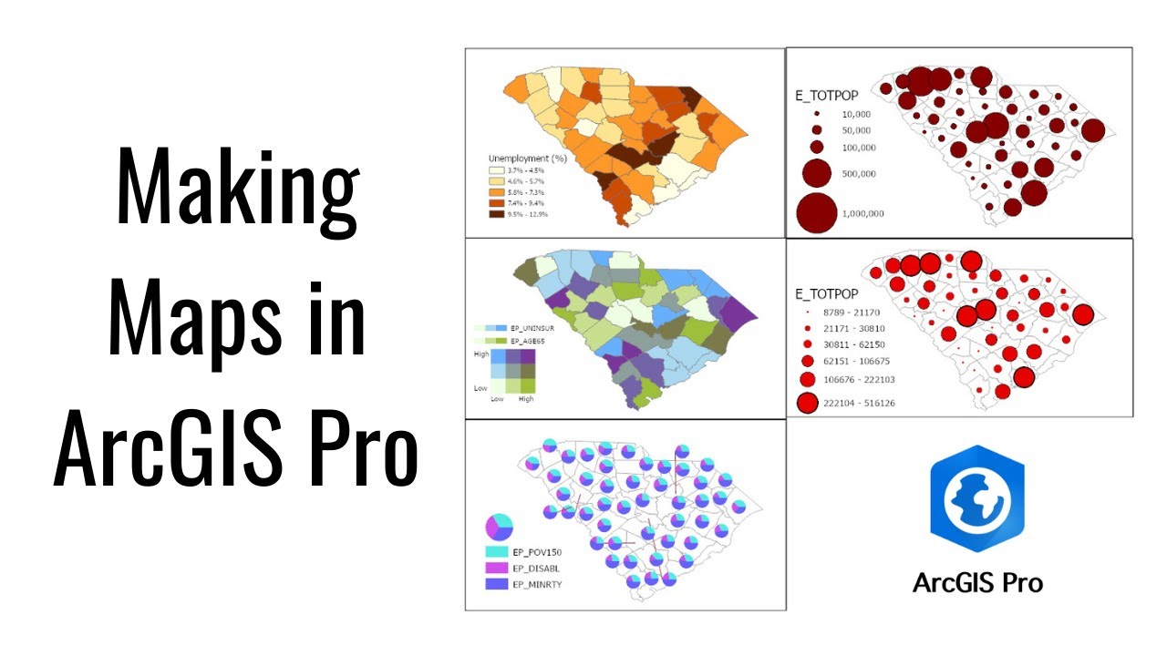 How to Create Choropleth, Bivariate, Pie, Dot Density, Graduated, & Proportional Maps in ArcGIS Pro?