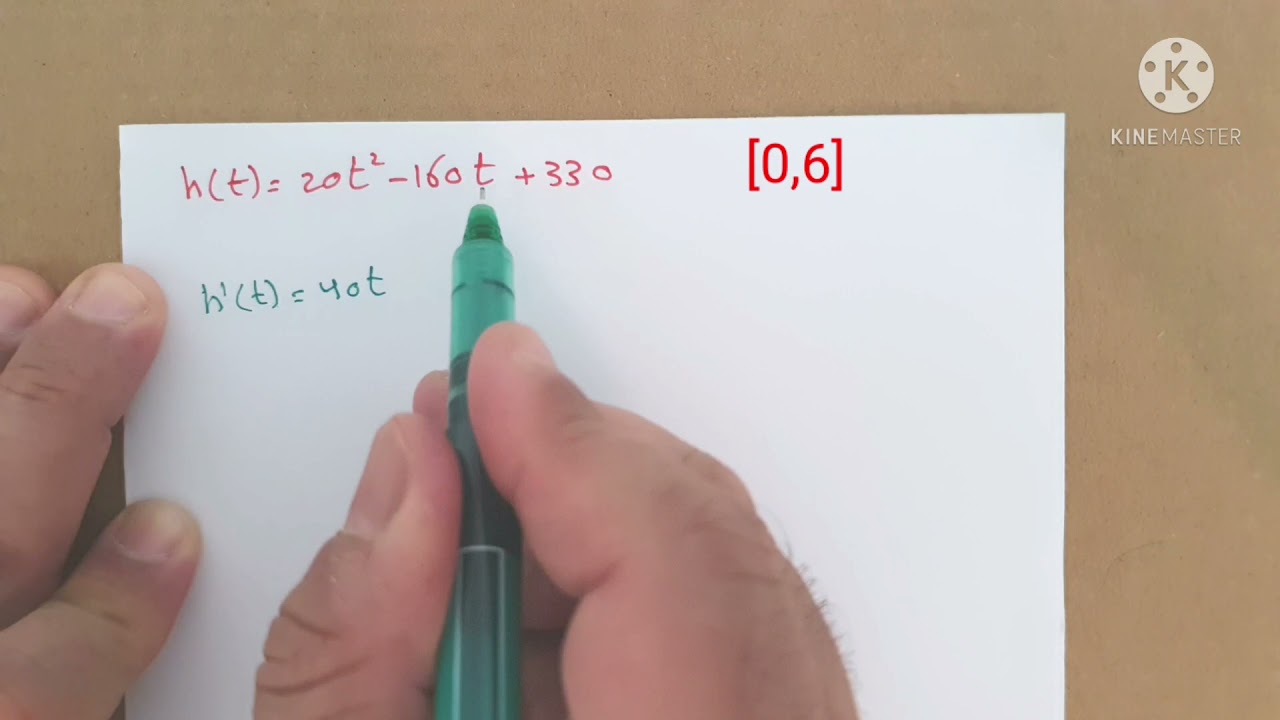 المشتقات (٣) - نظرية القيمة القصوى، حل نشاط رقم (١٢) .