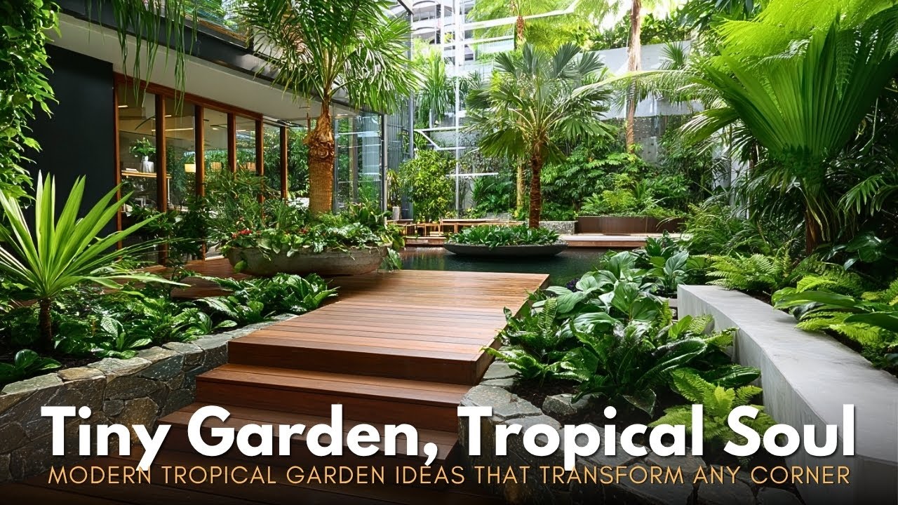 Modern Tropical Garden Design Ideas for Small Spaces