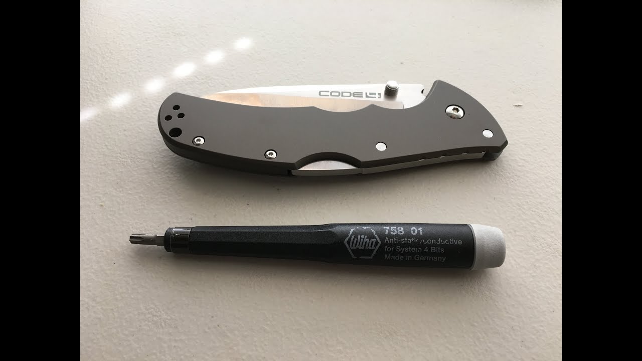 How to disassemble and maintain the Cold Steel Code4 Pocketknife