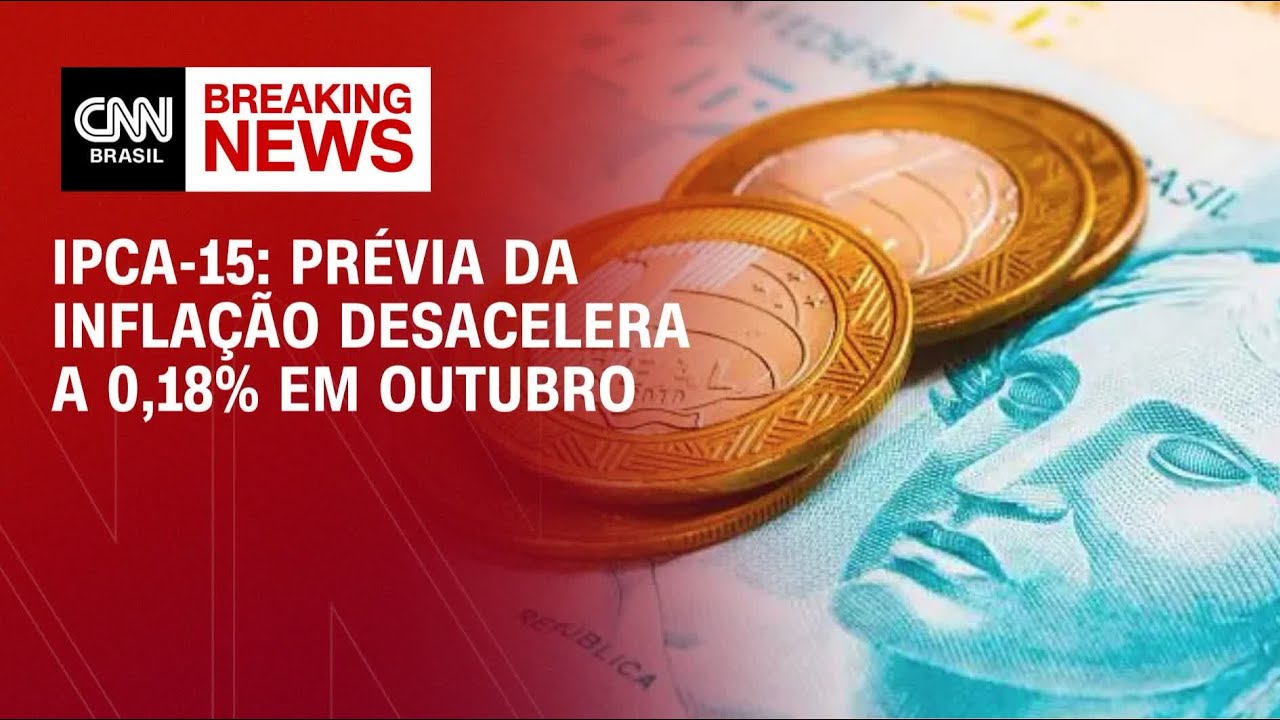 IPCA-15: Pr&eacute;via da infla&ccedil;&atilde;o desacelera a 0,18% em outubro | Abertura de Mercado