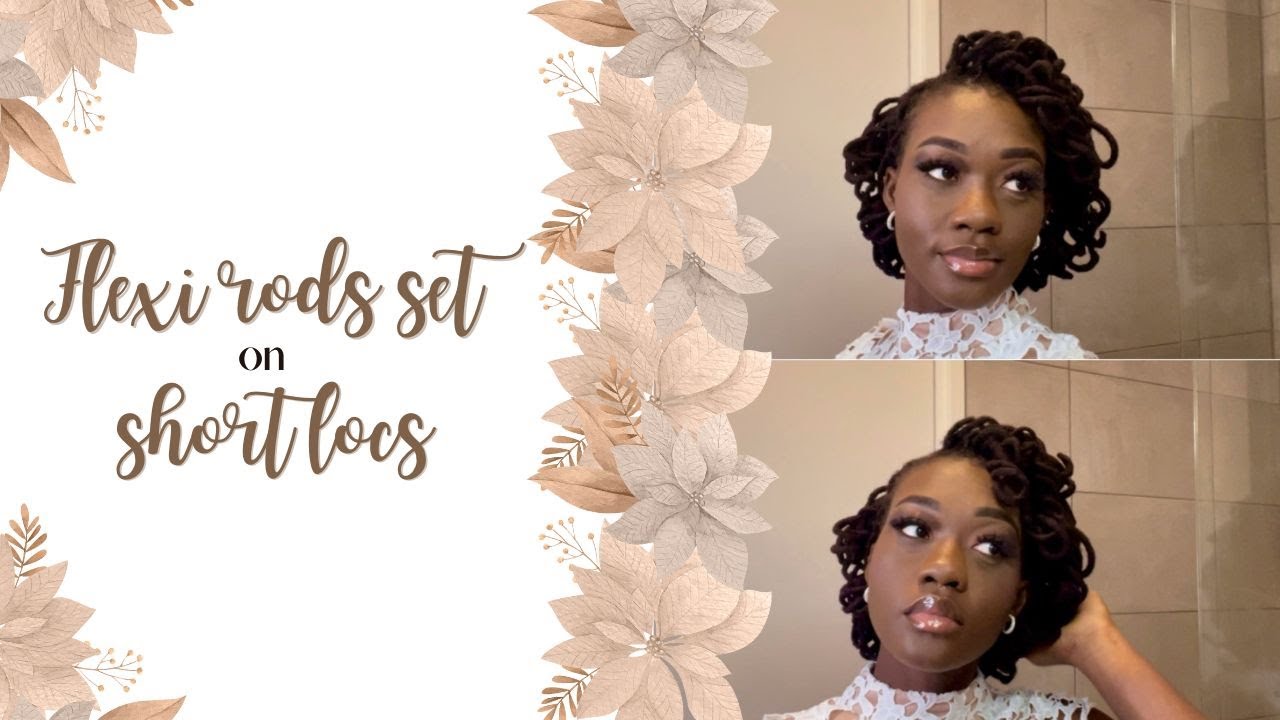 DYI Flexi Rods Set on Short Locs | My First Time.. 💁🏾‍♀️