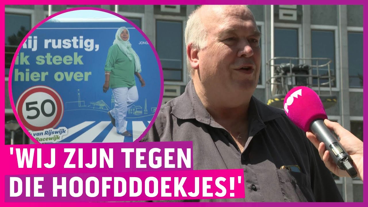 Bord met moslima zorgt voor onrust in Rijswijk: 'Mensen zijn niet goed!'